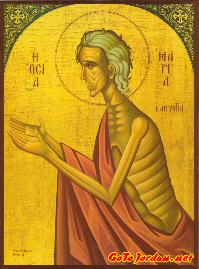Икона прп.Марии Египетской в византийском стиле