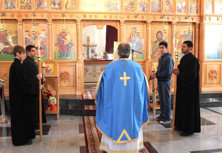 Литургия в православном храме в Иордании