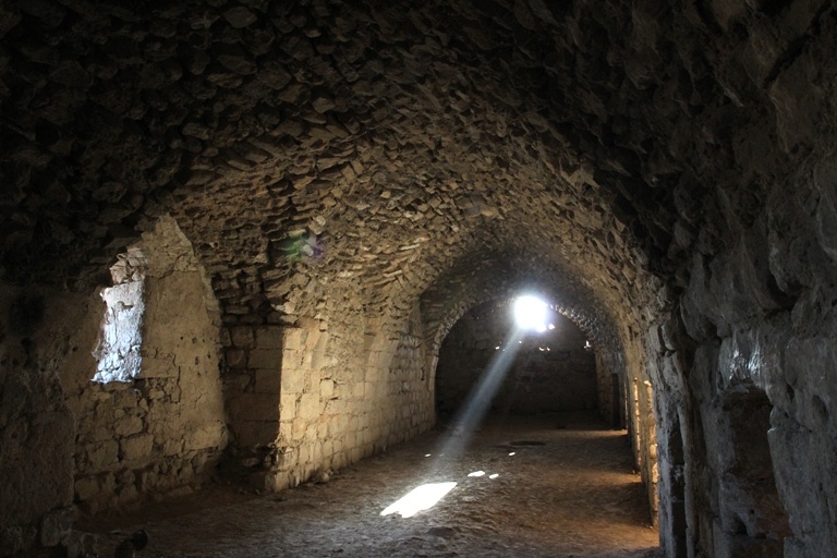 Подземные помещения в крепости Карак, Иордания